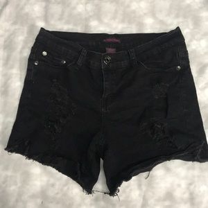 Black high waisted shorts